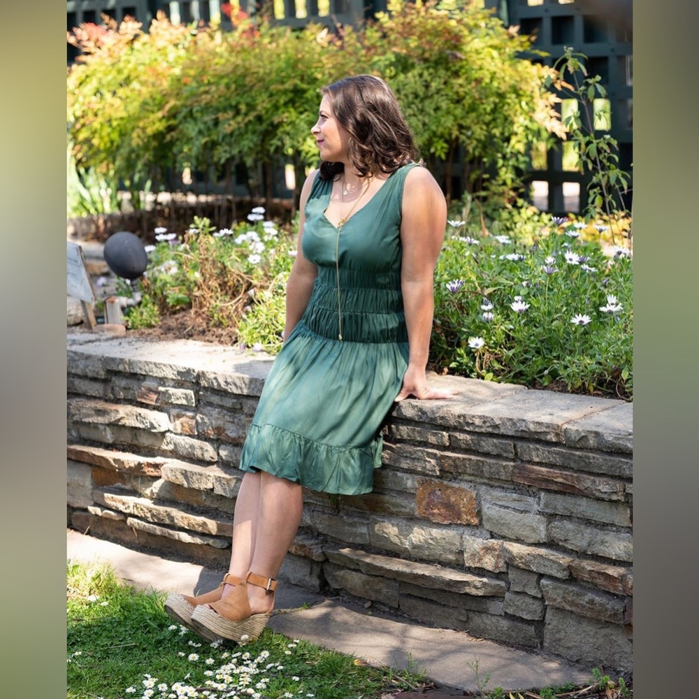 Evy's Tree Aria Dress In Emerald Women’s Sz 1X New With Tags!